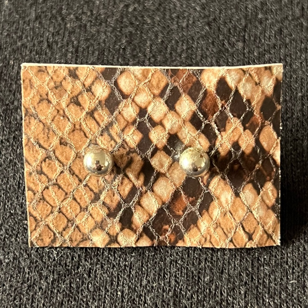 Golden Stud Earrings NWOT